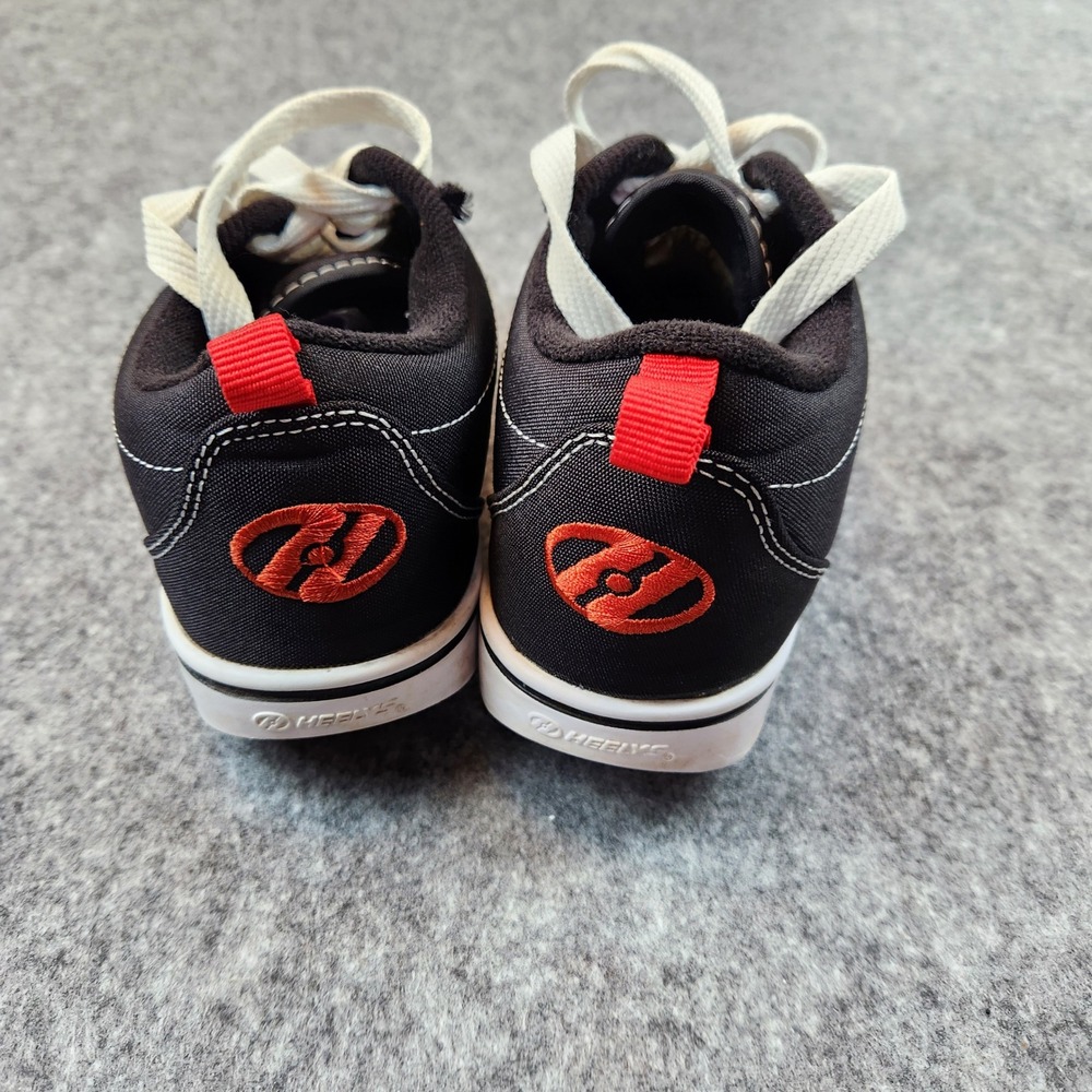 Heelys Pro 20 Skate Shoes Kids Size 2 Black Red HE100757 Roller Sneakers Y2K - Picture 6 of 9